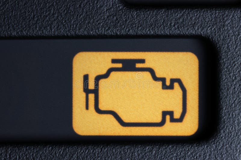 Engine warning light stock photo. Image of fault, automobile 246998162