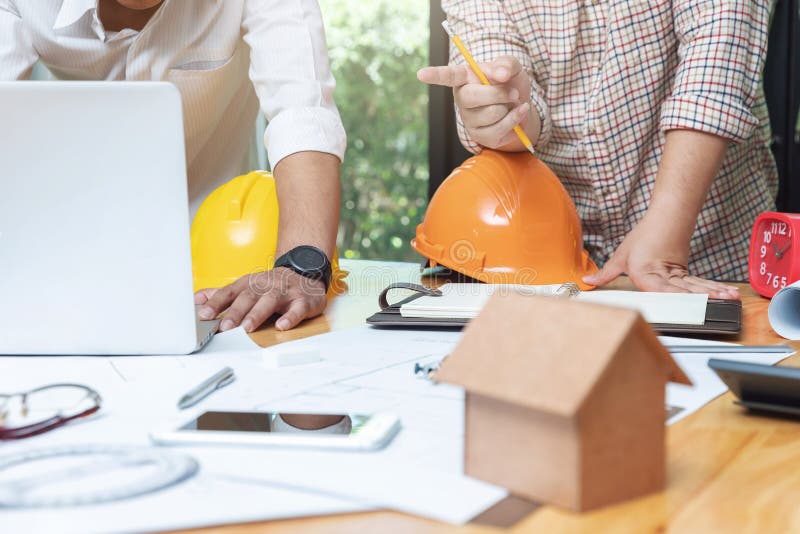 Engineer and Architect Concept, Engineer Architects and Real Estate