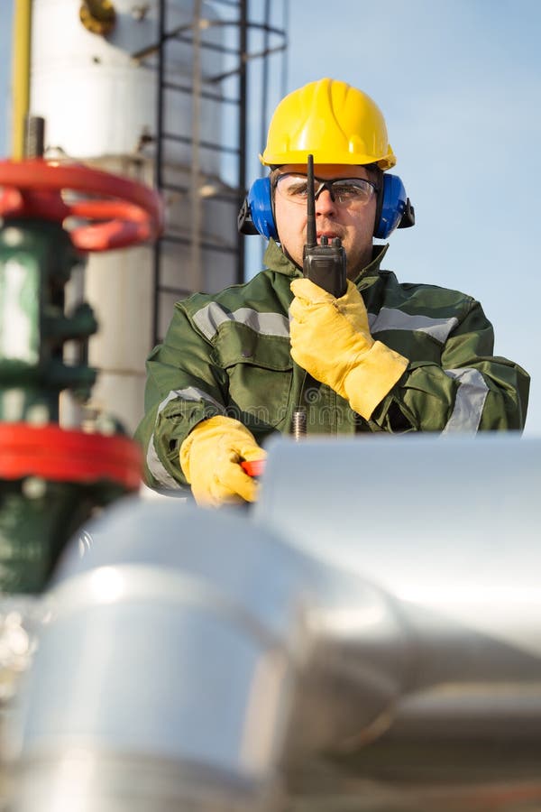 Engineer in the Oil and Natural Gas Field Stock Photo Image of diesel