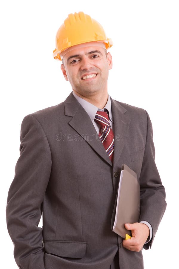 Engineer posing stock photos