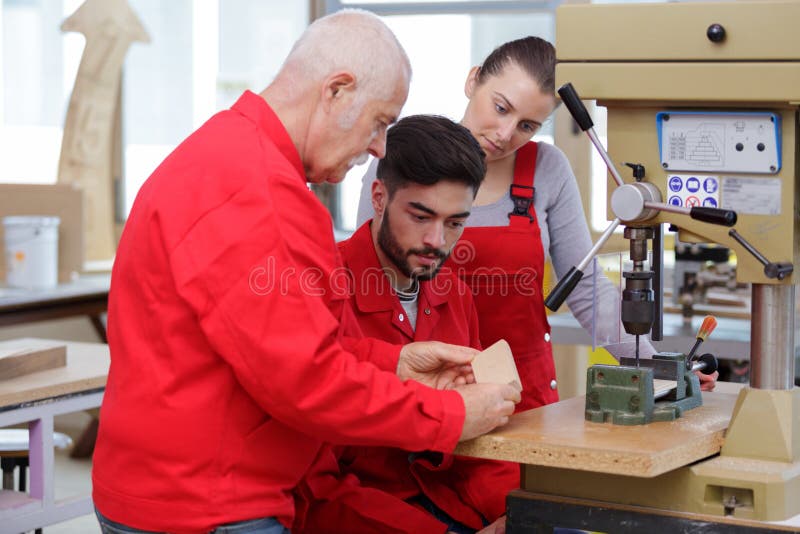 Engineer Training Apprentice on Milling Machine Stock Photo Image of
