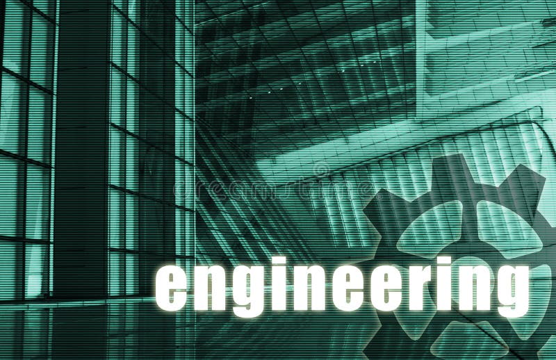 Engineering Futuristic as a Art Abstract Background. Civil engineering line art illustrations