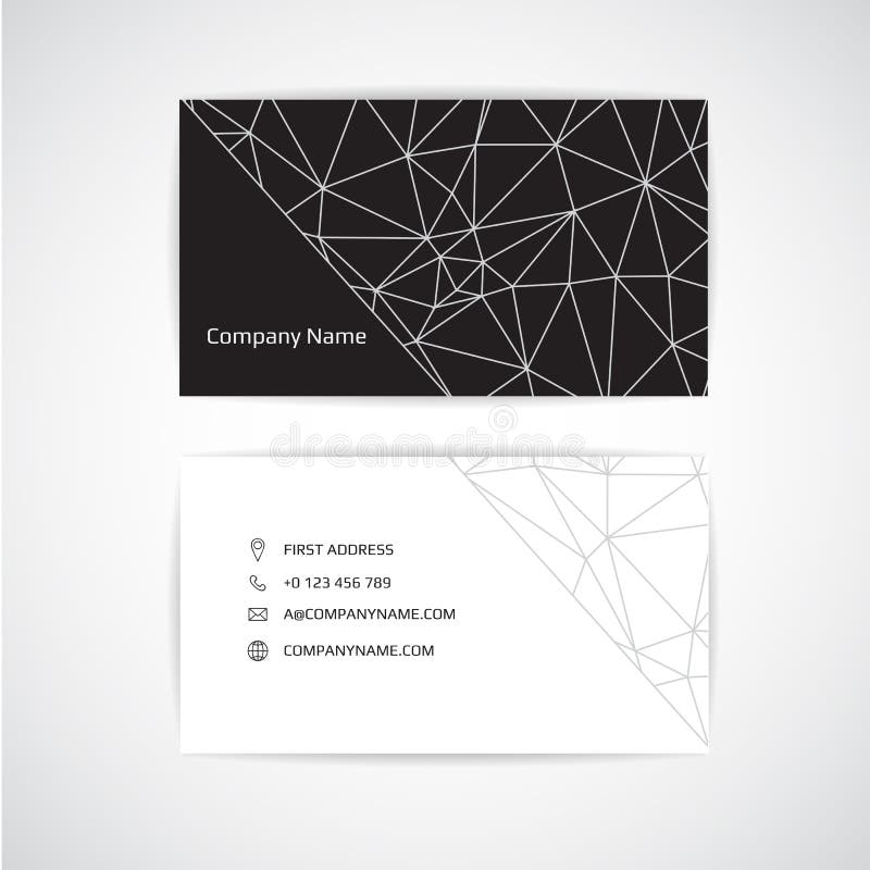 Engineering business card. Engineering drawings. vector illustration. royalty free illustration