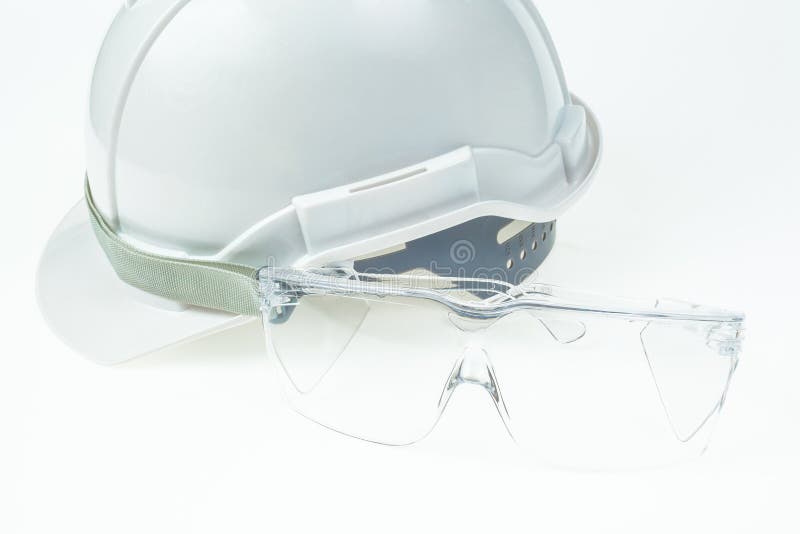 Engineering Concept, Safety Helmet and Glasses Stock Image Image of