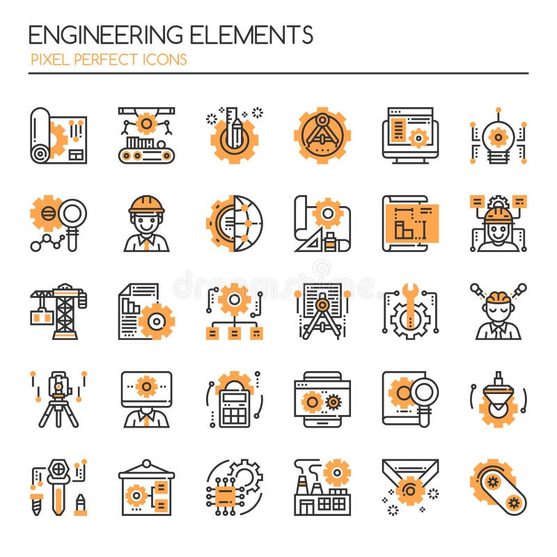 Engineering Elements royalty free illustration