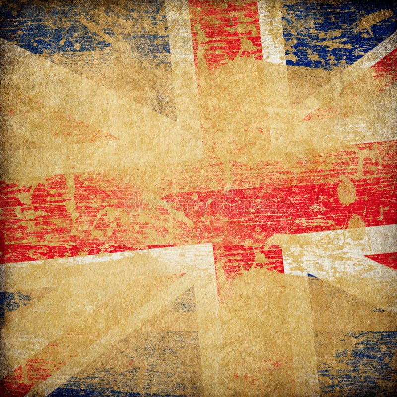 Grunge Union Jack flag stock vector. Illustration of england 276748