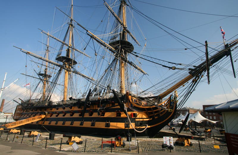 England harbour hms portsmouth victory στοκ εικόνες