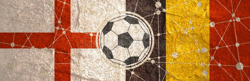 England vs Belgium. stock illustration. Illustration of game - 119610550