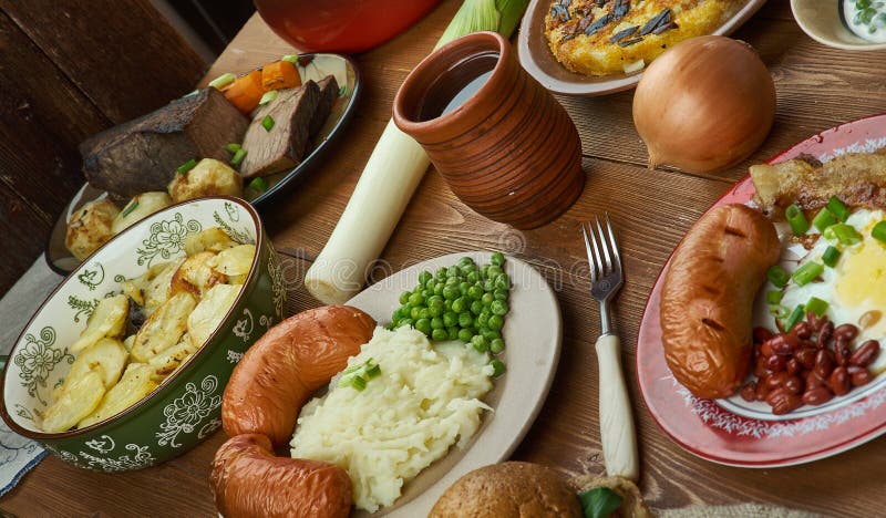 Englisches Roastbeef stockbild. Bild von roastbeef, englisches - 130385213