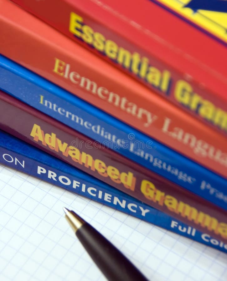 Englische Sprachstufen lizenzfreie stockfotografie Englische Sprachstufen lizenzfreie stockfotografie