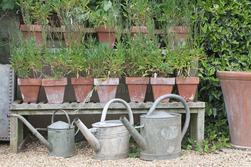 Englisches Häuschen Und Garten Stockfoto - Bild von garten, häuschen