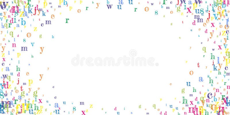 Englischsprachige Buchstaben lizenzfreie abbildung