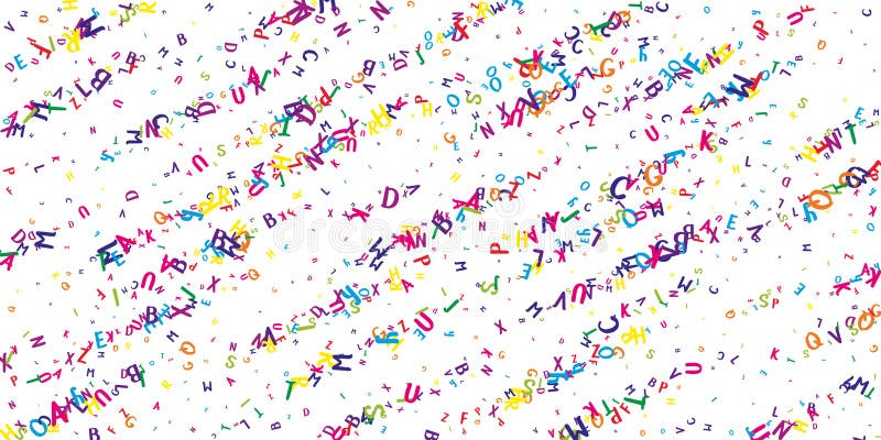 Englischsprachige Buchstaben lizenzfreie abbildung