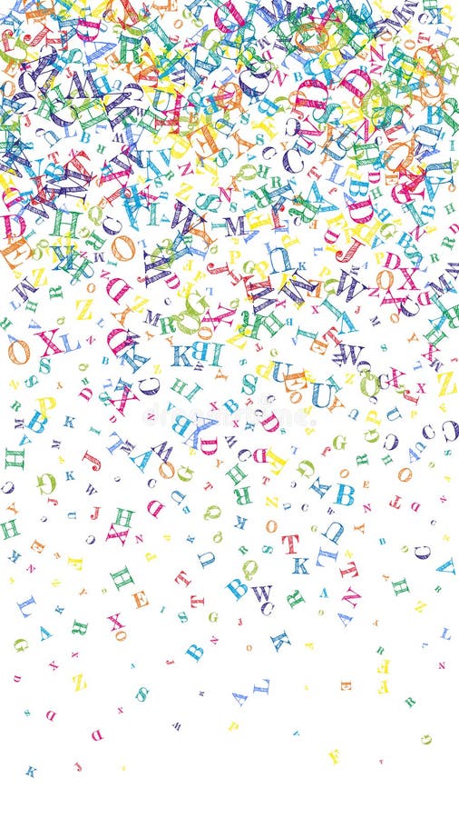 Englischsprachige Buchstaben stock abbildung