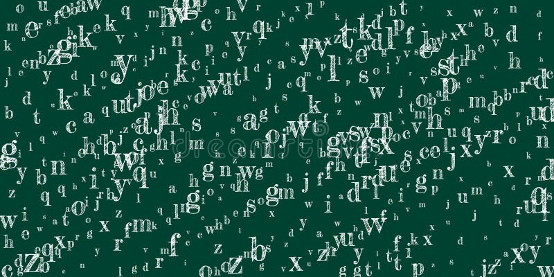 Englischsprachige Buchstaben lizenzfreie abbildung