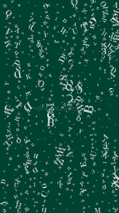 Englischsprachige Buchstaben lizenzfreie abbildung