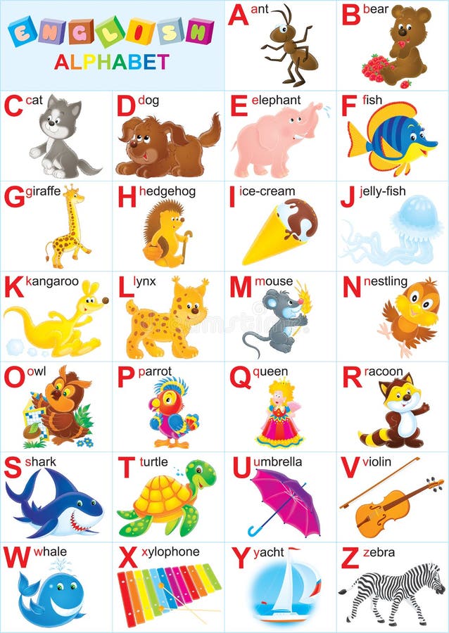 letter h words educational set with cartoon characters 7048127