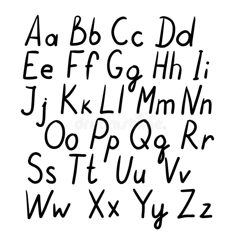 English alphabet. Vector stock vector. Illustration of calligraphy ...