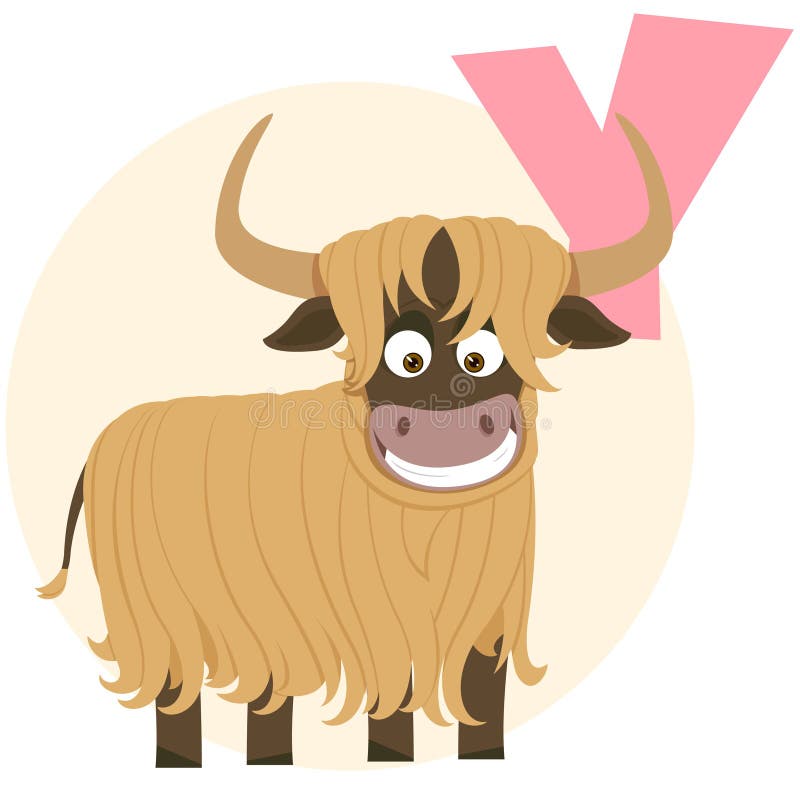 The English alphabet. Yaks