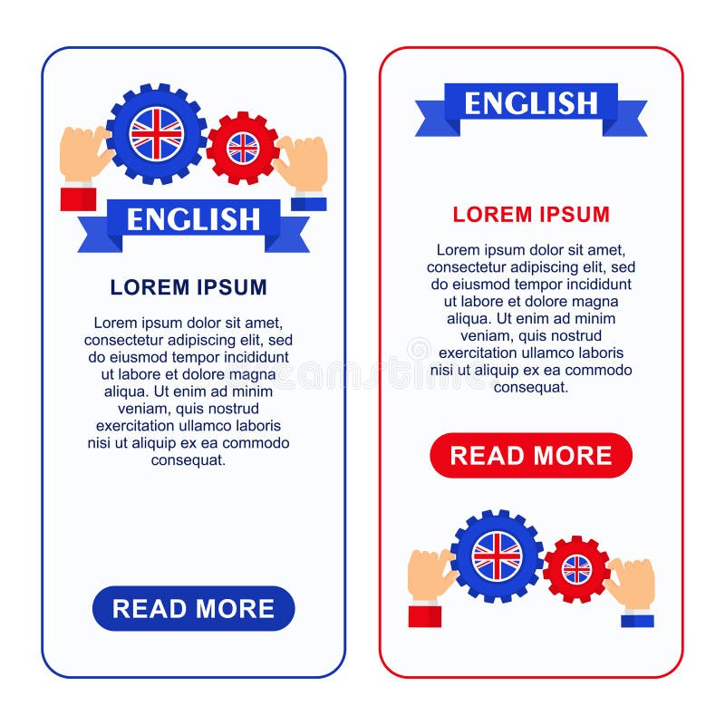 English banners gear stock vector. Illustration of gear 106676680