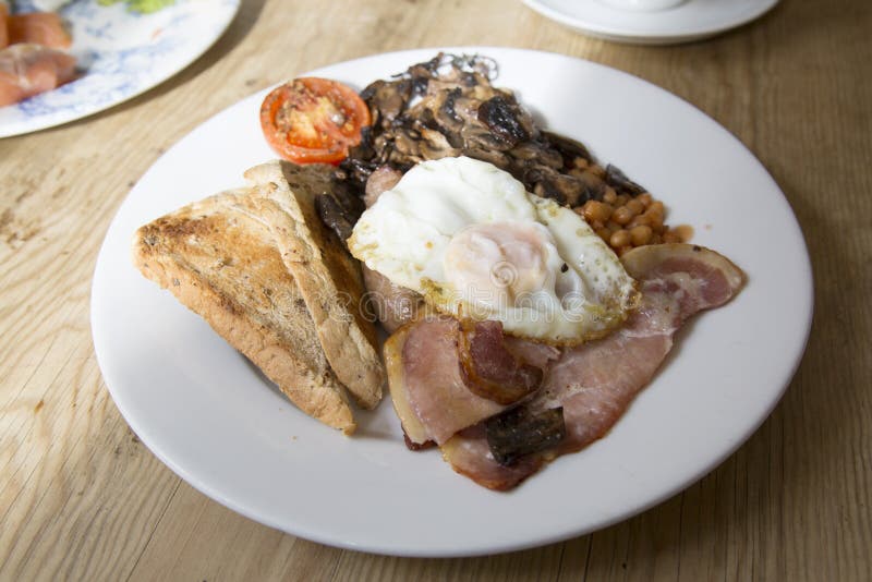 Scottish Breakfast in Cafe, Edinburgh Stock Photo Image of pepper
