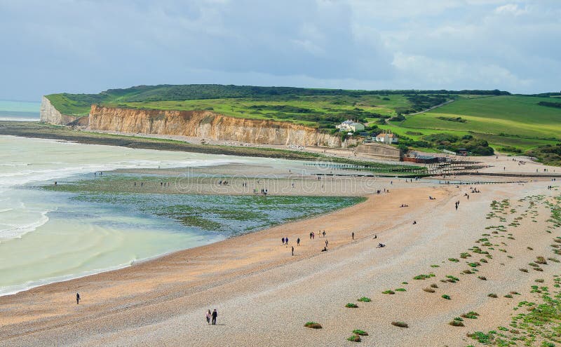 English Cliffs of Seven Sisters Stock Image - Image of cathedral, park ...