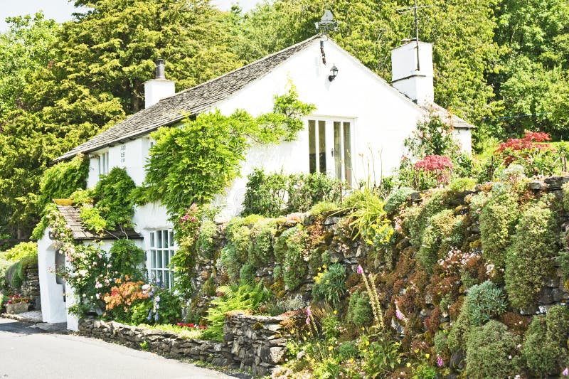 English Cottage with Attractive Garden. Stock Photo - Image of prized, porch: 20306444 English Cottage With Attractive Garden. Stock Photo - Image Of Prized, Porch: 20306444