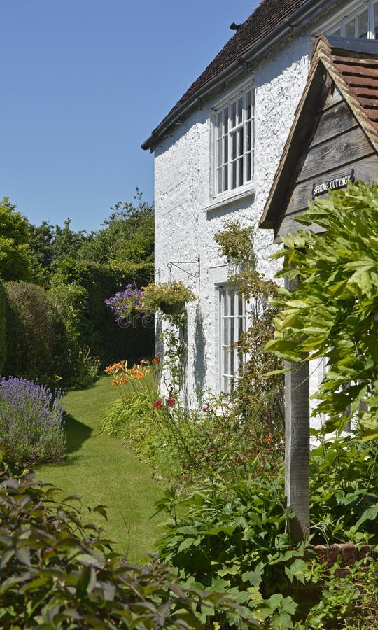 English Cottage Garden Sussex England Editorial Photo Image Of
