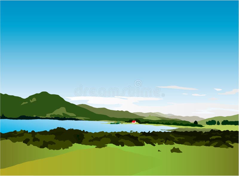 Mountain Landscape, Sunrise in the Mountains, HDRI Stock Mountain Landscape, Sunrise in the Mountains, HDRI Stock