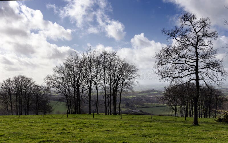 English Countryside in March royalty free stock photo