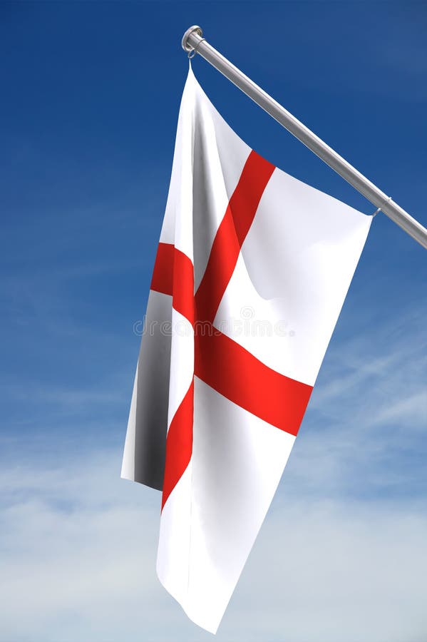 English Flag United Kingdom of Great Britain. Flat Vector