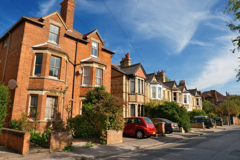English houses royalty free stock photo
