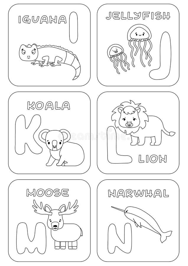 English I-N Alphabet Family Kids Game. Coloring Pages with Animals and Letters that Can Be Used for Learning, Education Stock Vector - Illustration of linear, koala: 220623550 English I-N Alphabet Family Kids Game. Coloring Pages with Animals and Letters that Can Be Used for Learning, Education Stock Vector - Illustration of linear, koala: 220623550