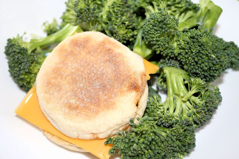 English Muffin with Cheese stock photo. Image of produce 18275130