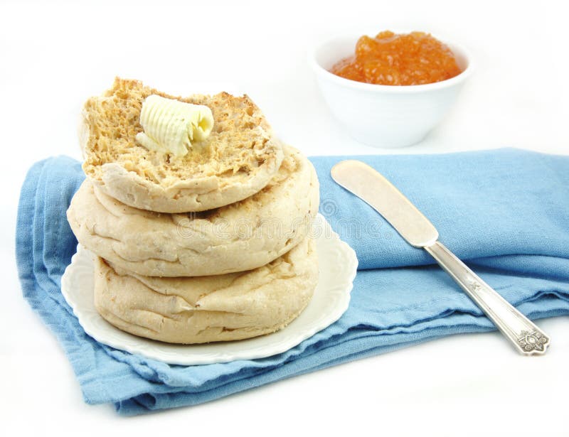 English Muffin Stack with Marmalade