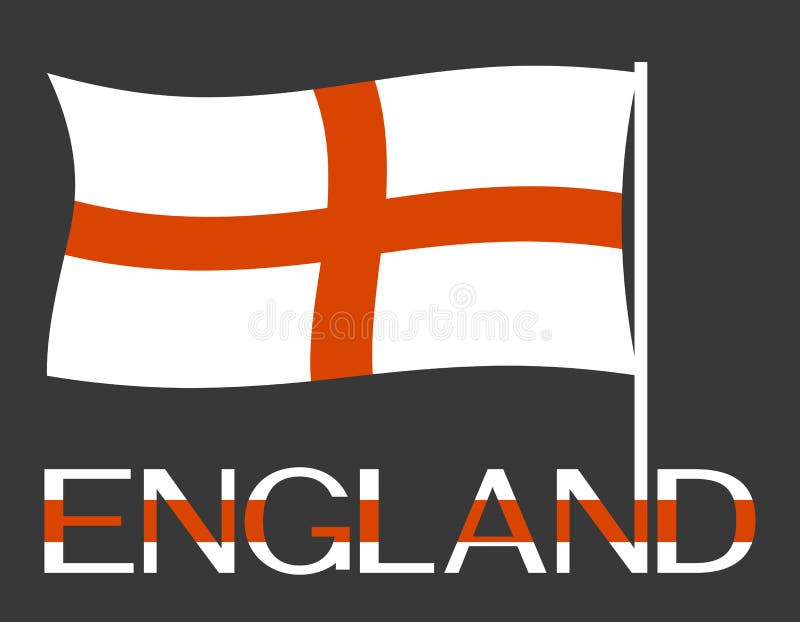 England national flag. Vector illustration