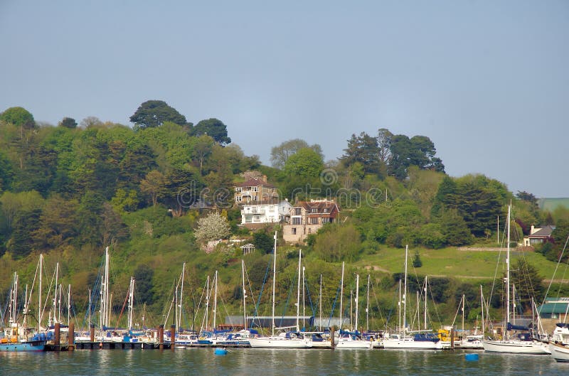 English Riviera 2 stock image. Image of view, village, sailing 974543