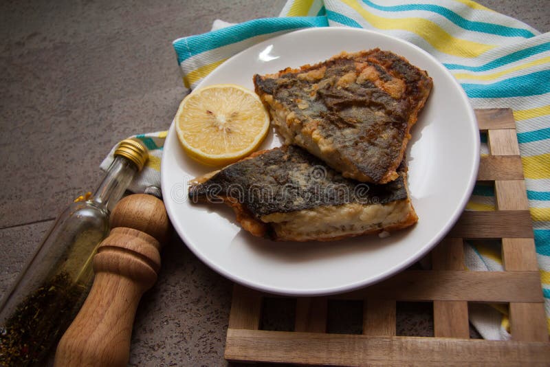 English roasted flounder stock photo. Image of avocado 64231040