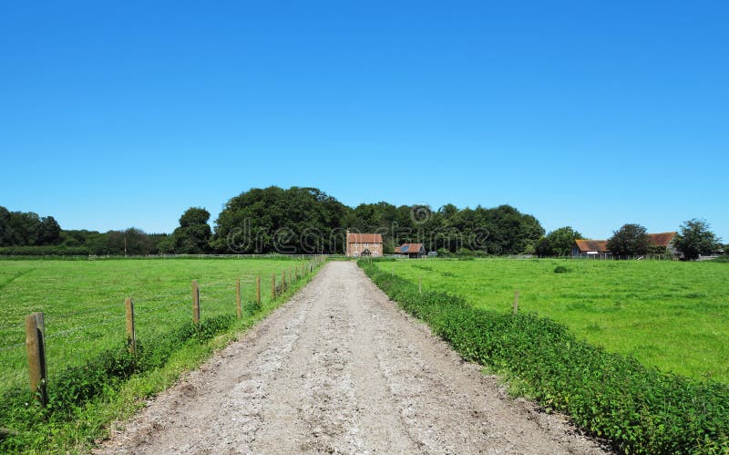 An English Rural Landscape with Farm