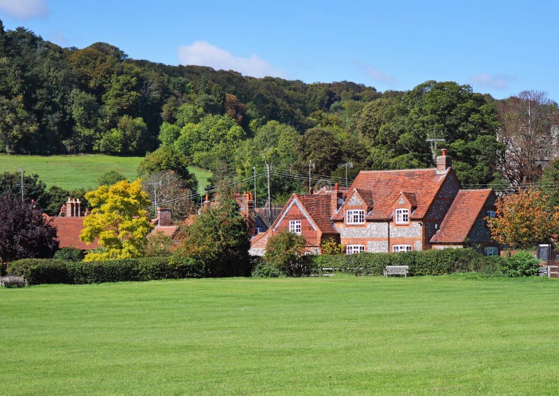 An English Rural Chiltern Landscape with Hamlet