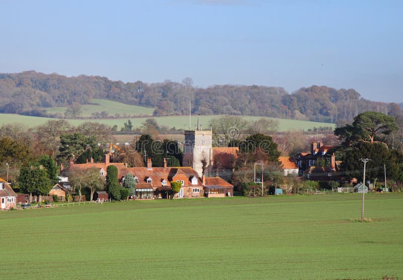 An English Rural Landscape wtih Hamlet