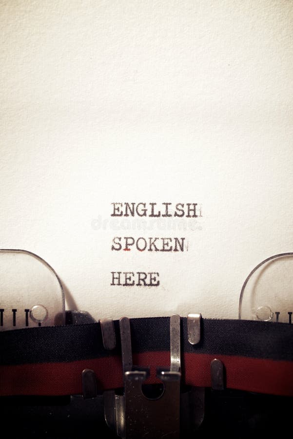 English spoken here