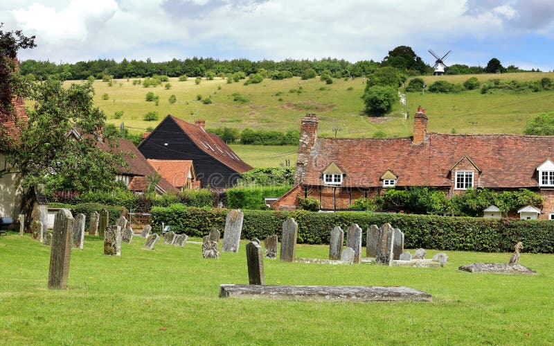 An English Summer Landscape with a Village in the Valley