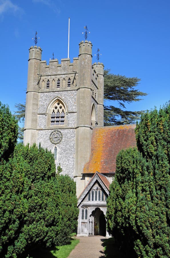 An English Village Church and Tower