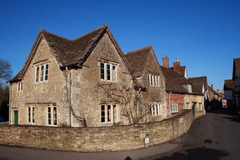 English Village corner house Laycock UK