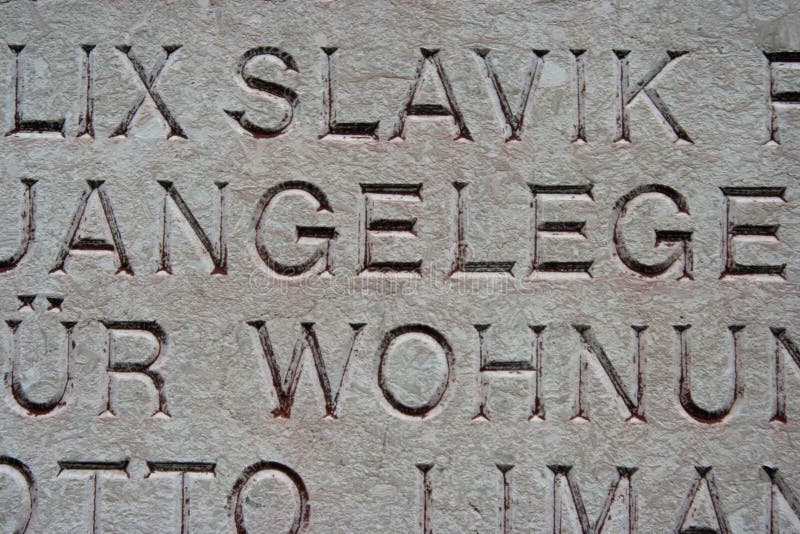 Engraved words stock image Engraved words stock image