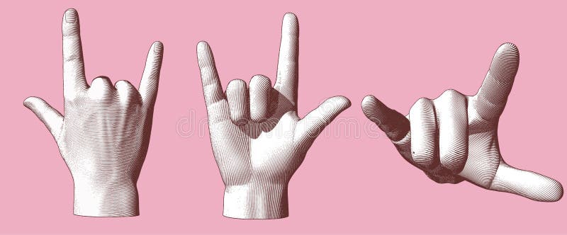 Hand Sign Language I Love You Stock Photo - Image of human, gesturing:  20827680