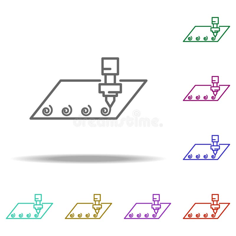 Engraving icon. Elements of Laser in multi color style icons. Simple icon for websites, web design, mobile app, info graphics vector illustration