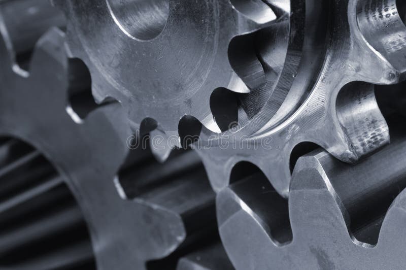 Engrena o close-up imagens de stock royalty free Engrena o close-up imagens de stock royalty free