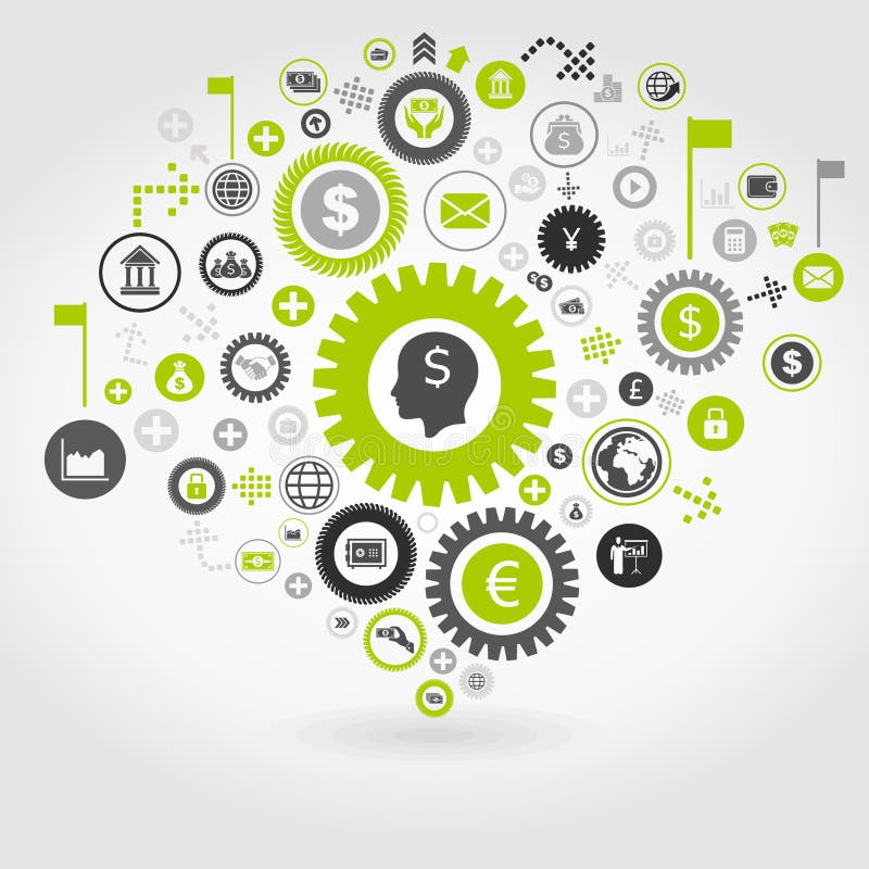 Engrenagem de negócios3 ilustração stock